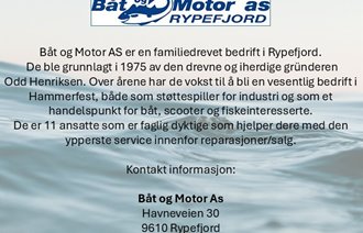 Ny Vetus forhandler i Hammerfest/Rypefjord